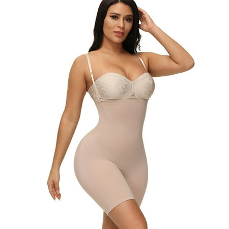 

Qazqa Women Shaping Waist Tights Slim One-Piece Belly Body Shapewear Underwear Beige M