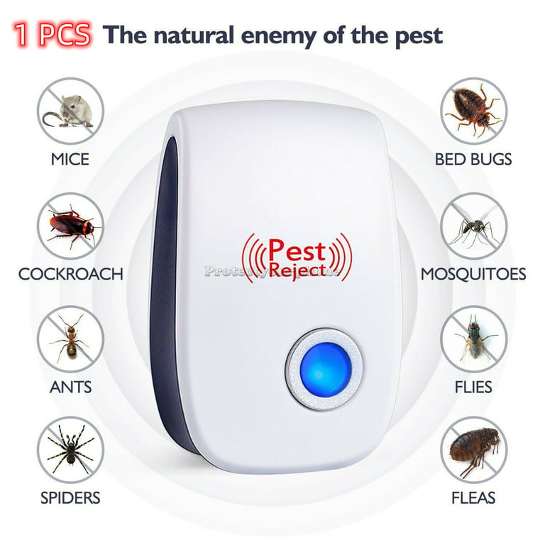 ZEROPEST Ultrasonic Pest Repeller, Indoor Ultrasonic Insect Repellers for  Mice, Electronic Plug-in Sonic Repellent Pest Control for Roach, Rodent