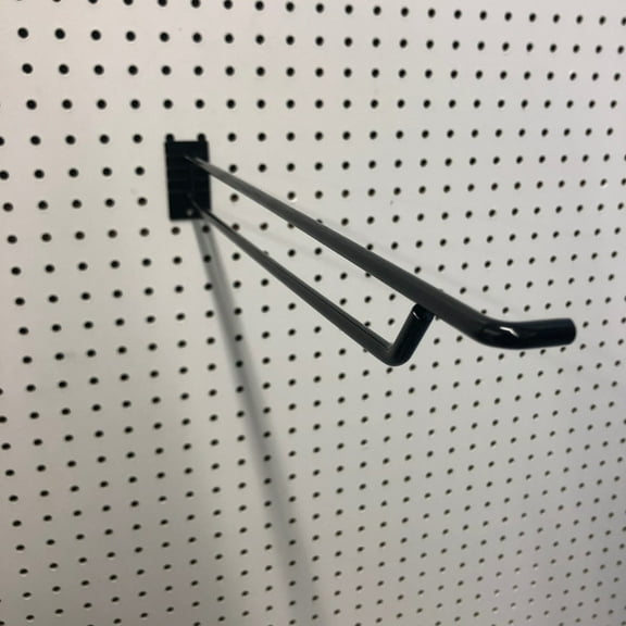 16 in. 250 Black Metal Display Brooms Peg Hook 1 pk