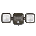 thumbnail image 2 of Mr. Beams MB3000 Projecteur de Sécurité à Double Tête Led Alimenté par Batterie Haute Performance, 500 Lumens, Marron, Lot de 2, 2 of 5