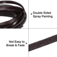 thumbnail image 3 of 5.5 Yard 6mm Flat Leather Cord, Leather Lacing Strips for DIY Crafting Coffee, 3 of 6