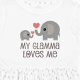thumbnail image 4 of Inktastic My Glamma Loves Me Grandchild Girls Toddler Dress, 4 of 5