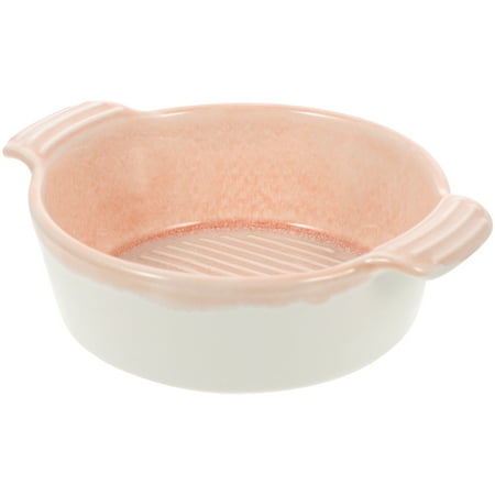 

BESTONZON Ceramic Baking Tray Restaurant Baking Dish Salad Storage Bowl Hotel Ceramic Bakeware