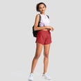 thumbnail image 4 of Pantalones cortos para correr Hukapapa para mujer con bolsillos Pantalones cortos deportivos de fitness de cintura alta Pantalones cortos de fitness Pantalones de fitness sueltos con cintura, 4 of 5