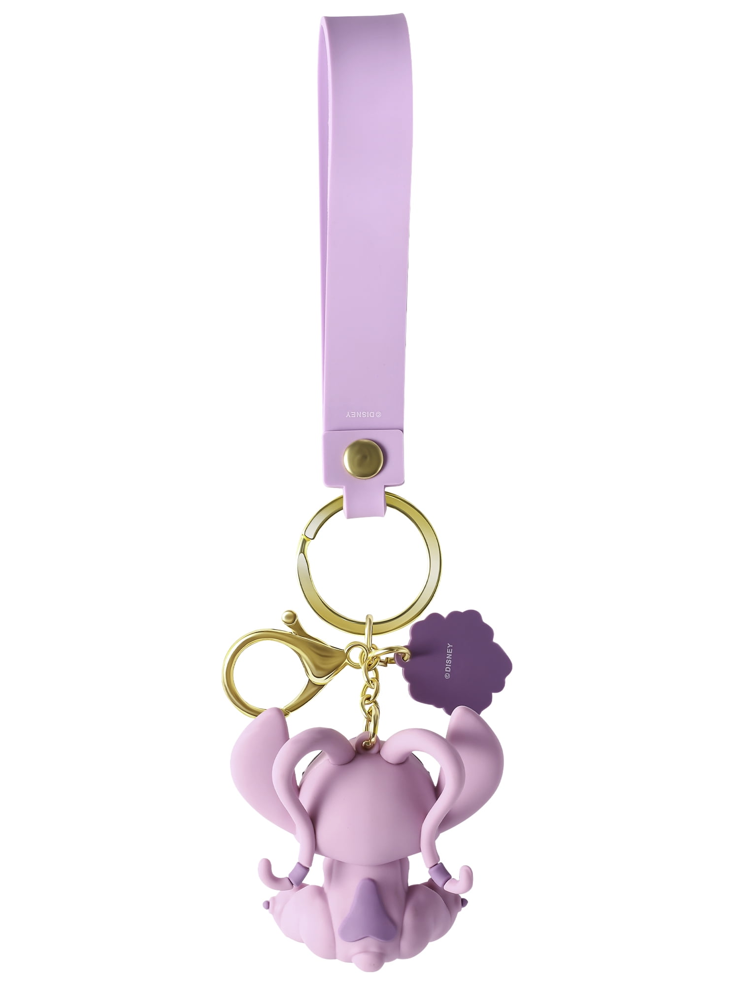 Disney Lilo & Stitch 3D PVC Keychain Angel 'Ohana Means Family'