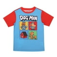 thumbnail image 2 of Dog Man Character Panels Kids Red Loungewear Pajama Set, 2 of 7