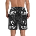 thumbnail image 3 of Naloa I love Math Men's Beach Shorts, Surfing shorts, Swim trunks, Quick Dry Swim Trunks for Surfing Beach Fun - X-Large, 3 of 9