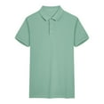 thumbnail image 3 of Camisas de hombre hoksml con botones, secado rápido, informales, con solapa y cuello, camisetas de golf, camisetas de colores lisos, cómodas, camisetas de verano, liquidación, 3 of 4