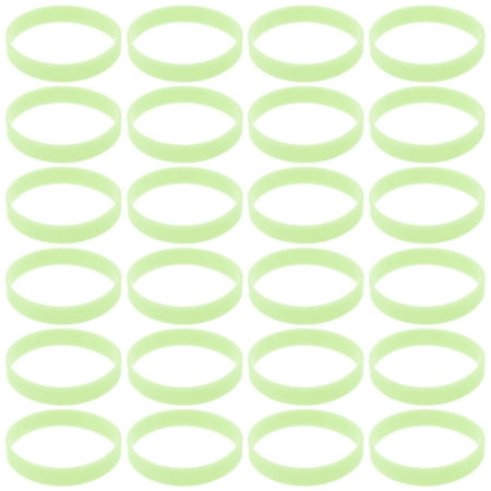 

Rosarivae 100pcs Glow in the Dark Bracelets Luminous Silicone Wristband Party Favors