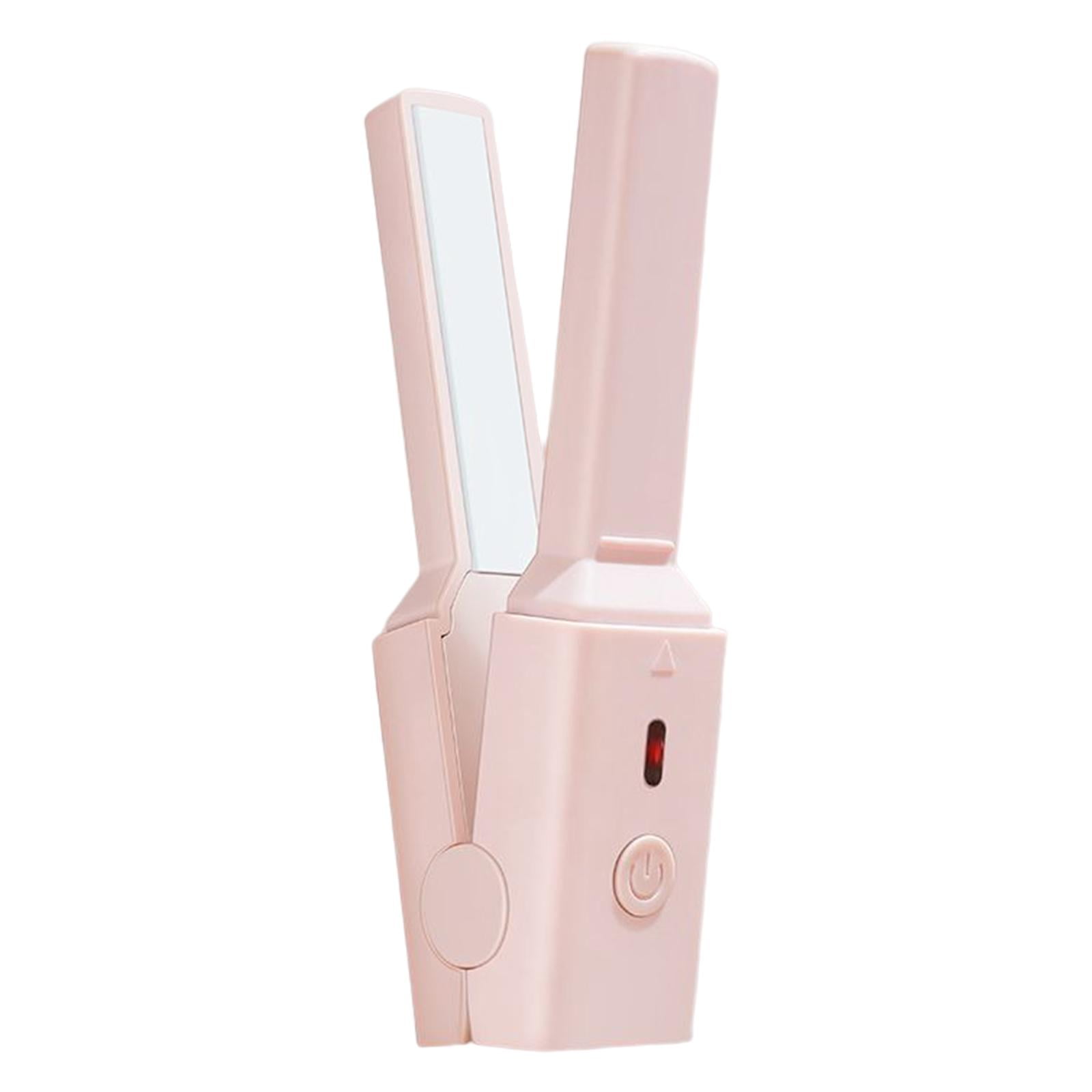 Milaget Hair Straightener And Curler Portable Fast Heating for Short Hair Home Styling 14x6cm
