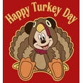 thumbnail image 2 of Boy's Mickey & Friends Mickey Mouse Happy Turkey Day  Graphic Tee Red Large, 2 of 4