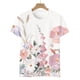 thumbnail image 4 of Fiudx Ofertas de La Semana Camiseta Holgada Estampada con Cuello Redondo y Manga Corta para Mujer, 4 of 5