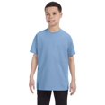 thumbnail image 1 of Hanes Boys Tagless 100% Cotton T-Shirt, Small, LT Blue, 1 of 1