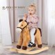 thumbnail image 5 of Rocking Horse Rock My Baby con sonido realista de más de 18 millones de pulgadas, marrón claro, 5 of 8