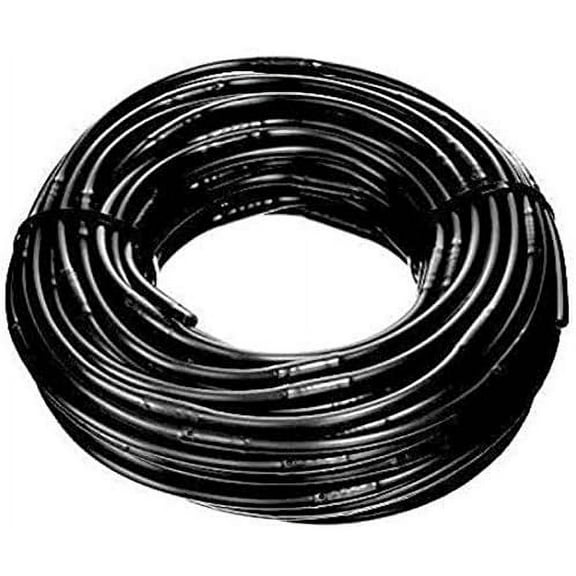 USA Made - Irrigation Drip Line Emitter Tubing 100', 12" Emitter Spacing, 1/4" .52 GPH, Color Black (.170 ID x 240 OD)