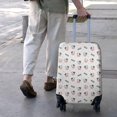 thumbnail image 3 of White Cow Moo Colorful Pattern Luggage Cover Fashion Suitcase Cover Baggage Covers Fit 25-28 Inch Luggage (Go Travel), 3 of 5
