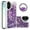Deep Purple, variant on Phone Case for iphone 17 with Ring Kickstand Ring Kickstand Shockproof Protection Sparkling Sand Flow
