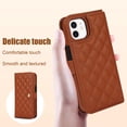 thumbnail image 4 of Allytechgroup Wallet Case for iPhone 11 with Credit Card Slot, RFID Blocking PU Leather Case with Lanyard & Shoulder Strap & Kickstand Shockproof Bumper for Women Men, Brown, 4 of 8