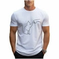 thumbnail image 2 of Tops para hombre, blusas y camisas de cuello redondo y manga corta para hombre, blusas casuales de cuello redondo con estampado de moda para hombre, blusas de cuello redondo y manga corta, camisas par, 2 of 6