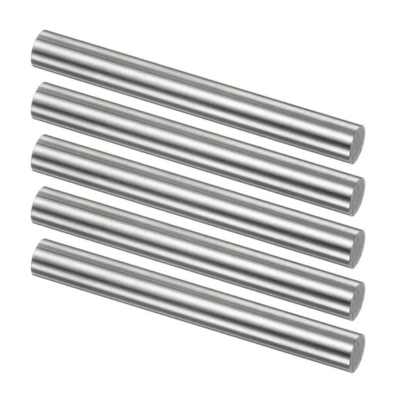 Uxcell Round Metal Rods 7mm x 60mm High Speed Steel (HSS) Lathe Bar Stock Tool 5 Pieces