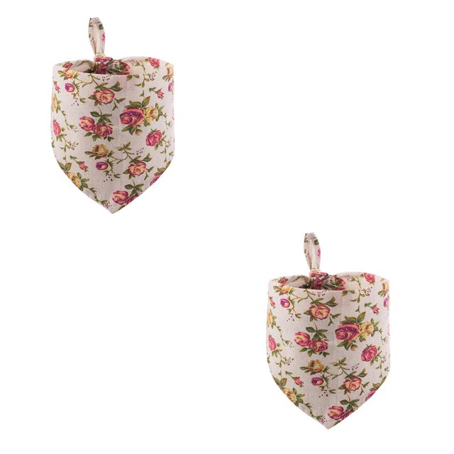 Greeniant Bufanda triangular para baba, portátil, 4 estaciones, algodón suave, cálido, adorable, reutilizable, toalla para mascotas, Rosa 2piezas