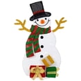 thumbnail image 3 of Northlight Lighted Smiling Snowman with Gifts Outdoor Christmas Decoration - 31" - Clear Lights, 3 of 10