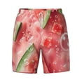 thumbnail image 4 of Lsque Mens Swim Trunks Refreshing Watermelon Slices Pattern - Bathing Suit Compression Liner - Beach Swim Shorts Swimwear - (S-3XL) - Stretch Quick Dry -Small, 4 of 9