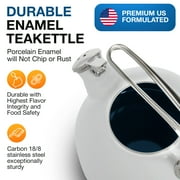 Chantal Tea Kettle Classic Harmonica Whistling Teakettle, 1.8 quart, Marigold