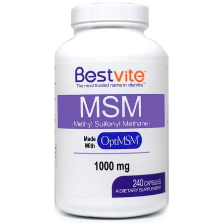 MSM 1000mg made with OptiMSM (240 Capsules) - Walmart.com