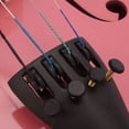 thumbnail image 5 of 4/4 Violin for Beginners, Acoustic Solid Violin Fiddle Starter Kit with Violin Case, Bow, Violin Rosin, Musical Instruments for Kids/Adult, Violin Outfit Set, Thanksgiving Christmas Gift, Pink, W6726, 5 of 11
