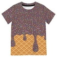 thumbnail image 4 of ibiyuan Funny T Shirts Boys Girls,Boys Graphic T Shirt With Ice Print Casual Short Sleeve Tee For Kids Comfortable Blend Top For Children And Summer Outfits, 4 of 6