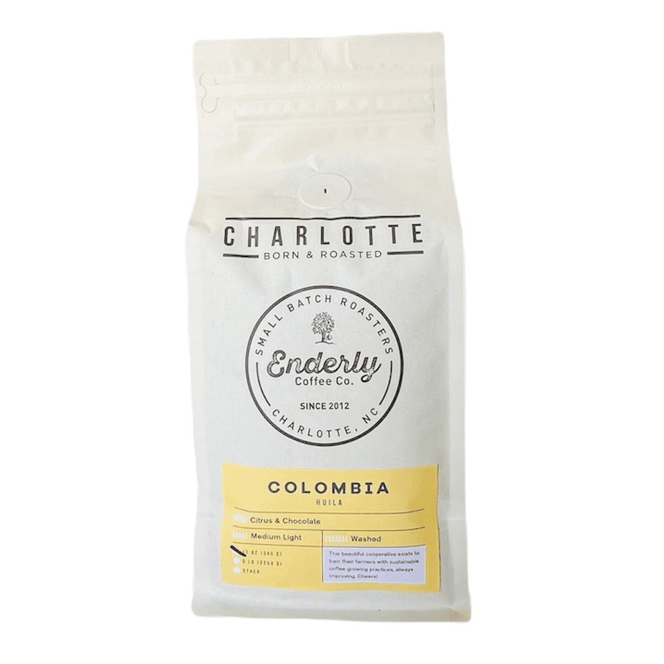 Enderly Coffee Company - Colombia Single Origin, Whole Bean, Medium Roast, 9oz