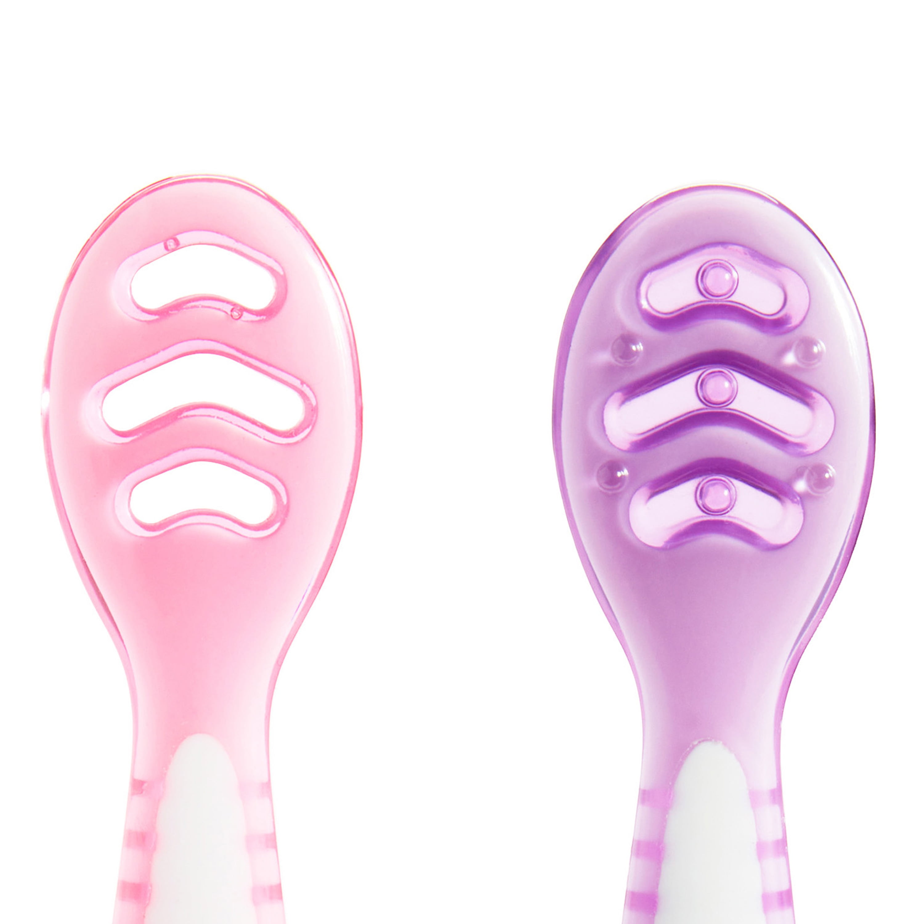 Munchkin® Gentle Dip™ Multistage First Infant Spoons, Pink/Purple, Unisex, 3 Pack