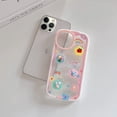 thumbnail image 4 of Compatible with iPhone 13 Pro Invisible Stand Case Kickstand 3D Tulip Flower Fruit Bear Rabbit Strawberry Rainbow Cute Fashion Pink Clear Shockproof Protective Cover for Women Girls, 4 of 7