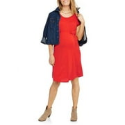 Concepts Maternity Knit Belted Crew Neck