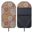 thumbnail image 5 of Garronmavis Mandala Pattern Stain-Resistant Waterproof Front Car Seat Towel Cover, Breathable Non-Slip Universal Fit Seat Protector for Cars SUV Truck Sedan Van, 5 of 8