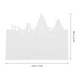 thumbnail image 4 of Raindrops Snowman Table Place Cards, 50 Reusable White Paper Cards for Wedding, Party, Home Decoration and Events, 4 of 7