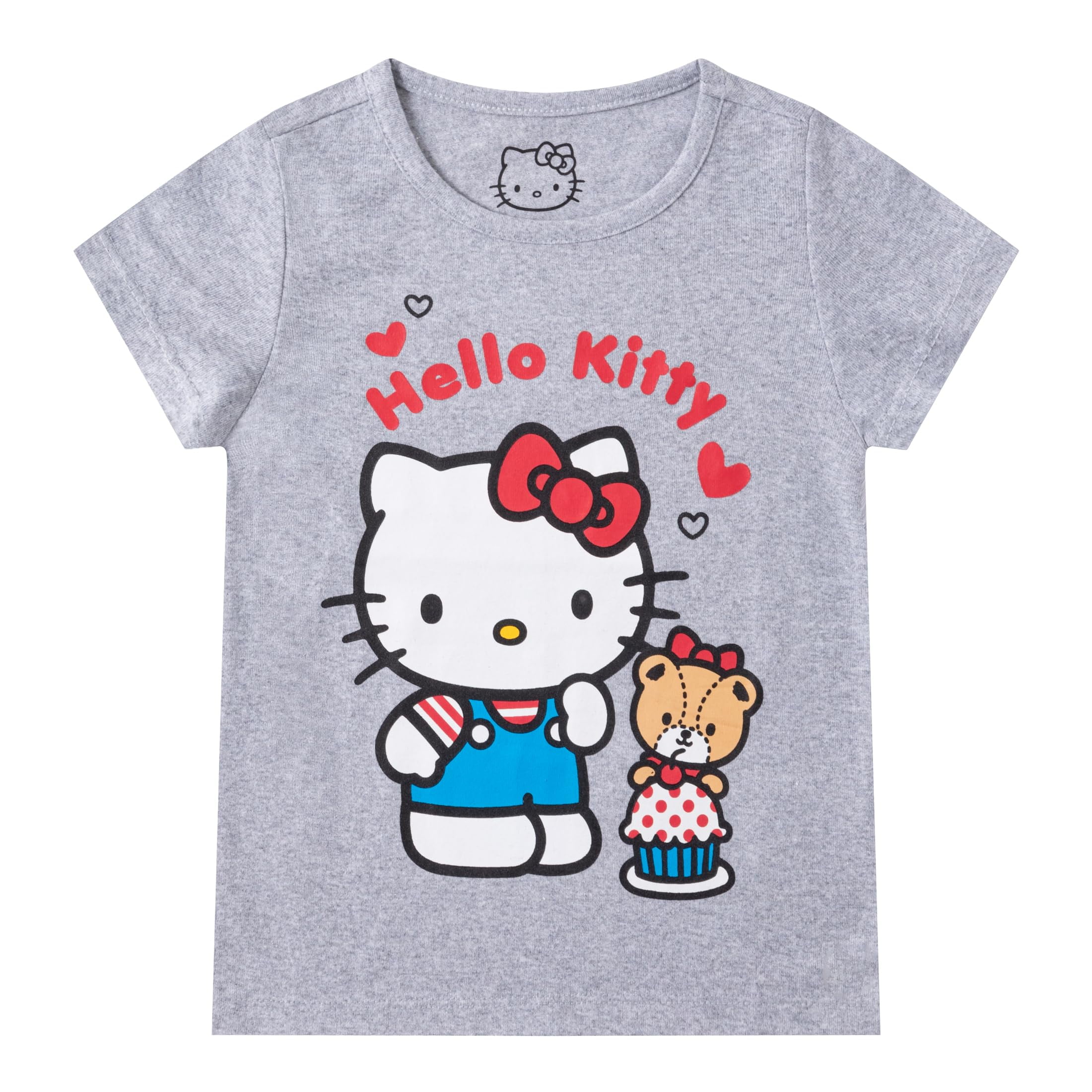 Hello Kitty Sanrio Short Sleeve T-shirt (Girls), 3 Pack, Sizes 4-12