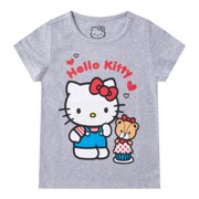 Hello Kitty Sanrio Short Sleeve T-shirt (Girls), 3 Pack, Sizes 4-12