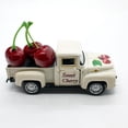 thumbnail image 3 of Cherry Decoration,Fruit Metal Truck Decor,Sweet Fruit Metal Truck with Mini 3 Cherries Ornaments,Rustic Farmhouse Vintage Pickup Car Decor for Tabletop Centerpiece Home Kitchen, 3 of 7