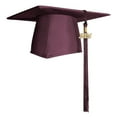 thumbnail image 5 of Endea Graduation Matte Maroon Graduation Cap  Tassel, 5 of 11