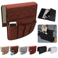 thumbnail image 1 of Organizador de reposabrazos para sofá, funda para sillón, antideslizante, impermeable, de doble cara, reclinable, organizador de bolsillo, se adapta a teléfono celular inteligente, 1 of 7