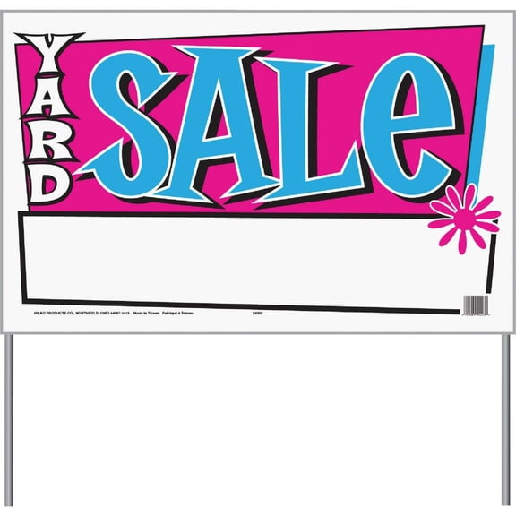 Hy-Ko Polybag Sign, Yard Sale 24203