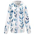 thumbnail image 4 of Dyfzdhu Zip Up Hoodie Women Trendy Floral Printed Long Sleeve Fall Jacket Hooded Sweatshirt With Pockets Plus Size, 4 of 4
