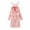 Pink, variant on Splozh Kids Bathrobes Toddler Cartoon Animal Robes Toddler Girls Bathrobes,Kids Girls Plush Bathrobe Cute Print Warm Hooded Flannel Sleep Robe White,2-4 Years