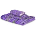 thumbnail image 2 of GZHJMY Bathroom Decorative Towel Set with Purple Lavender Field Pattern, 3-Piece Set with Bath Towel, Hand Towel & Washcloth, 2 of 6