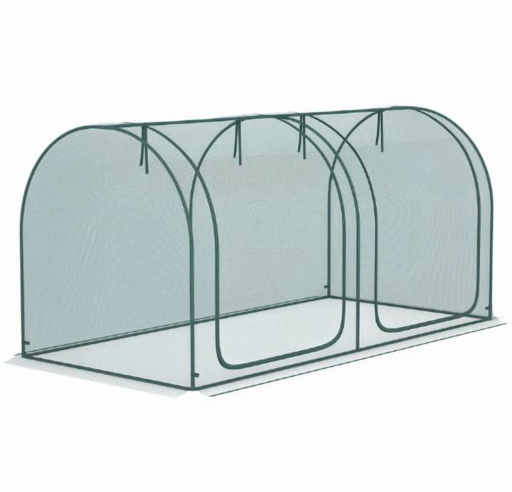 Plant Protection Tent, Crop Cage with Two Zippered Doors,Storage Bag and Ground Stakes