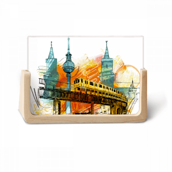 Tokyo Japan Rail Train Tower Photo Wooden Photo Frame Tabletop Display