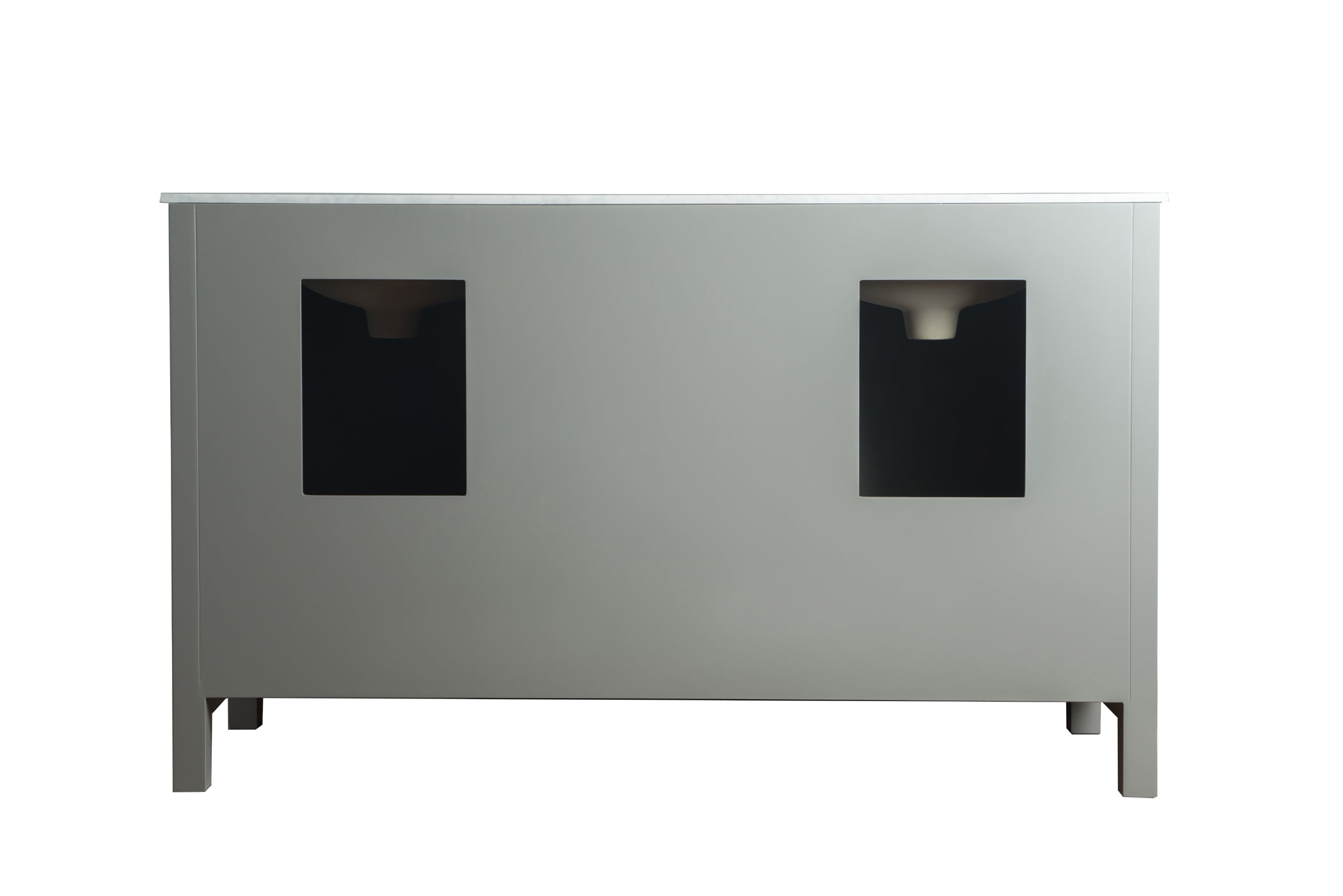 Stufurhome 60 Inch Malibu Grey Double Sink Bathroom Vanity Com