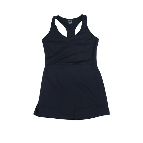 Calvin Klein Women's V-Neck Cutout Dress Athletic Active Wear Black 2XL New